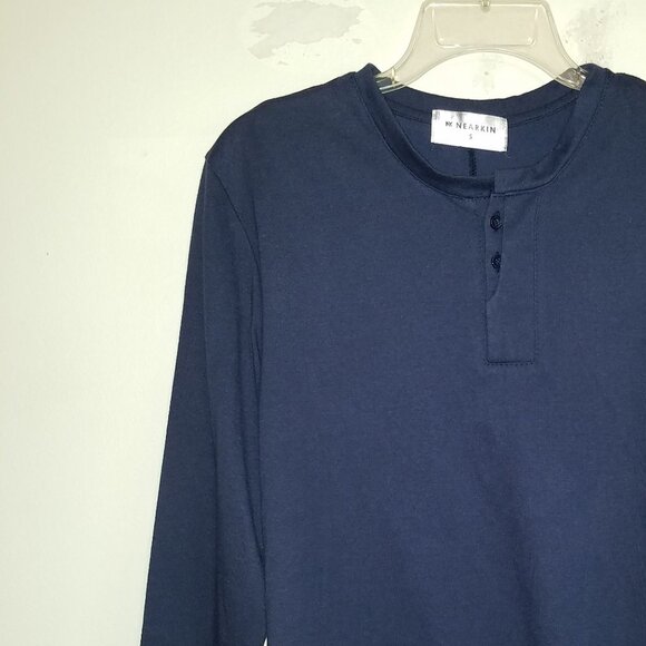 Nearkin Men Henley Wool Blend Long Sleeve Shirt Size Small - Picture 2 of 9